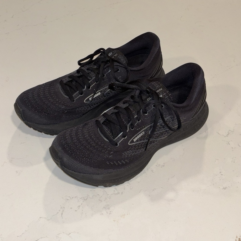 Brooks Glycerin 19 Men's US 10.5 Medium Athletic Running Shoes Black
